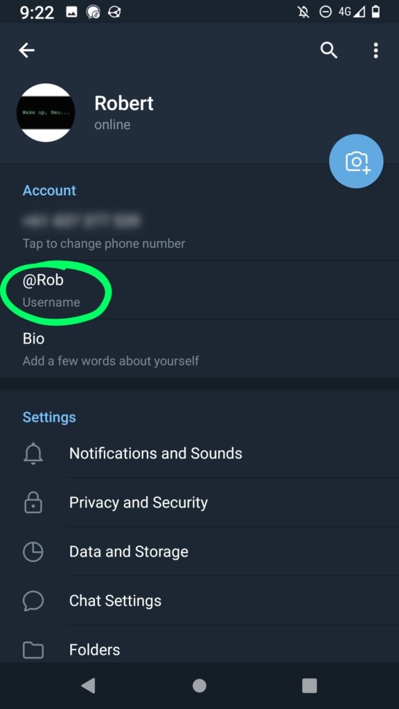 How Do I Set My Telegram Username